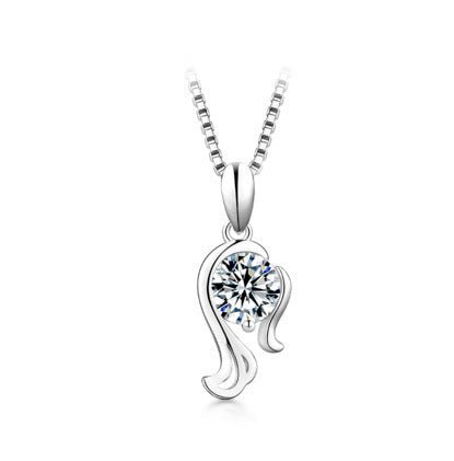 Fortune Lotus 12 Constellation Pendant 925 Silver 1 Karat Moissanite Twelve Constellations Necklace Female – Necklace for tags