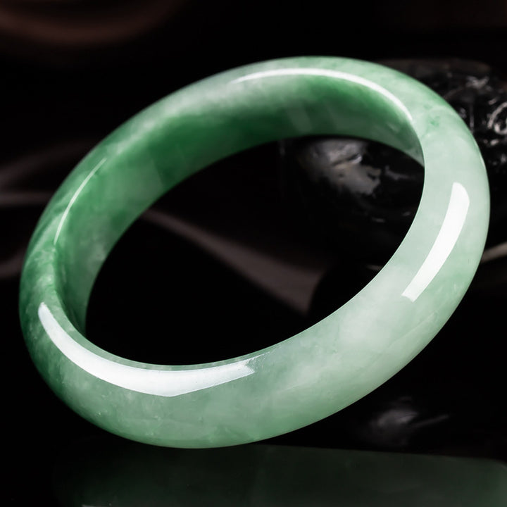 Fortune Lotus natural jadeite jade Bracelet – Bracelet for #tags#