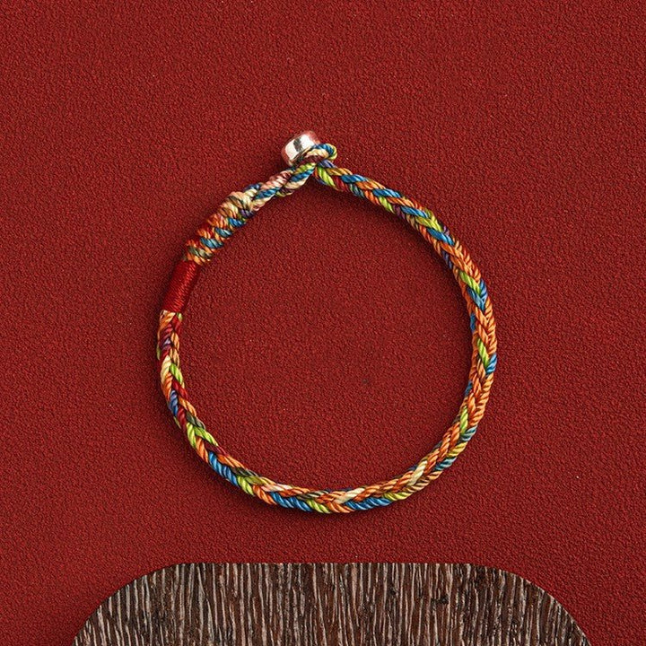 Fortune Lotus Dragon Boat Festival Lucky Rope Bracelet – Colorful Hand - Woven Design for Protection &amp; Blessings – Bracelet for tags