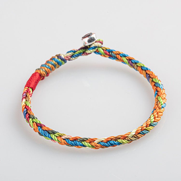 Fortune Lotus Dragon Boat Festival Lucky Rope Bracelet – Colorful Hand - Woven Design for Protection &amp; Blessings – Bracelet for tags
