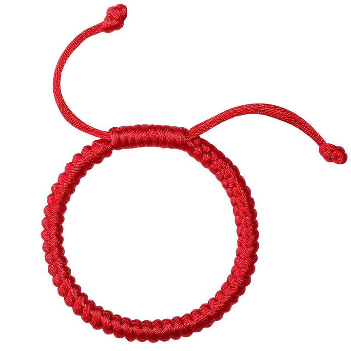 Fortune Lotus Hand - Woven Red String Bracelet – Zodiac Year Protection Talisman – Bracelet for tags