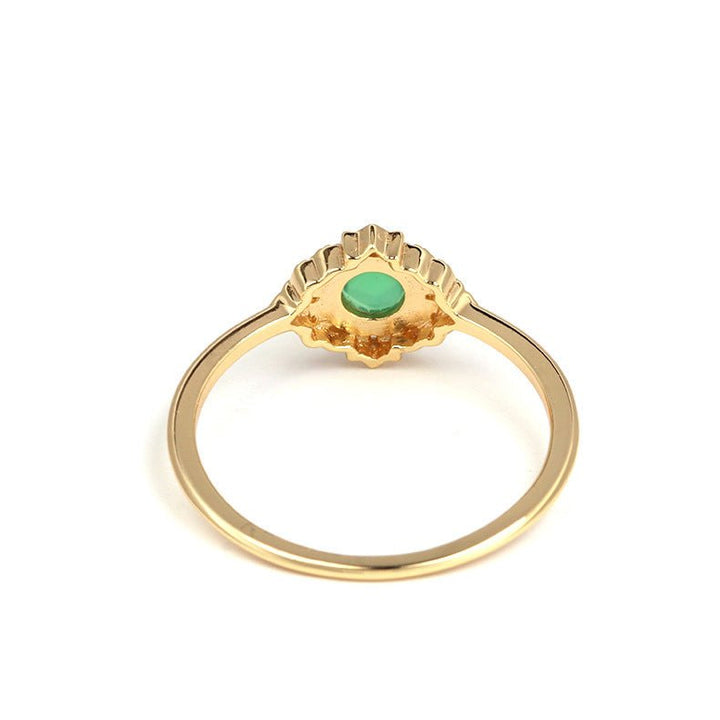 Fortune Lotus Light Green Agate Silver Ring – Harmony, Renewal &amp; Grace – rings for tags