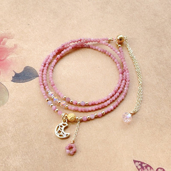 Fortune Lotus Natural Opal Women’s Bracelet – 3mm Beads for Love, Harmony &amp; Emotional Balance – Bracelet for tags