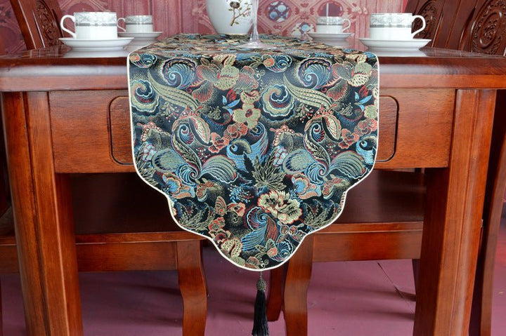 Fortune Lotus Table Runner Chinese Style New Chinese Style Modern Zen Placemat – Home Decor for tags