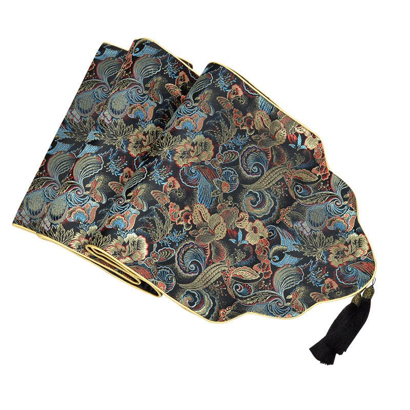 Fortune Lotus Table Runner Chinese Style New Chinese Style Modern Zen Placemat – Home Decor for tags