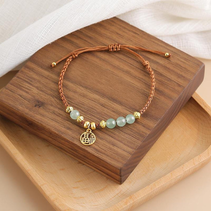 Fortune Lotus Telescopic Woven Bracelet – Adjustable Hand Strap Design for Modern Style – Bracelet for tags