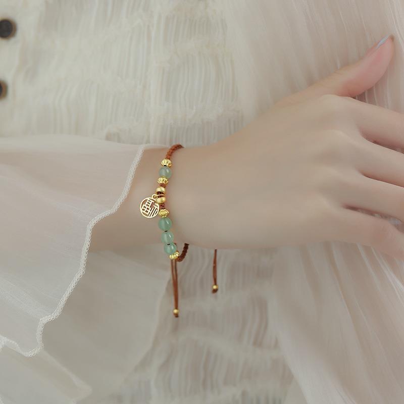 Fortune Lotus Telescopic Woven Bracelet – Adjustable Hand Strap Design for Modern Style – Bracelet for tags