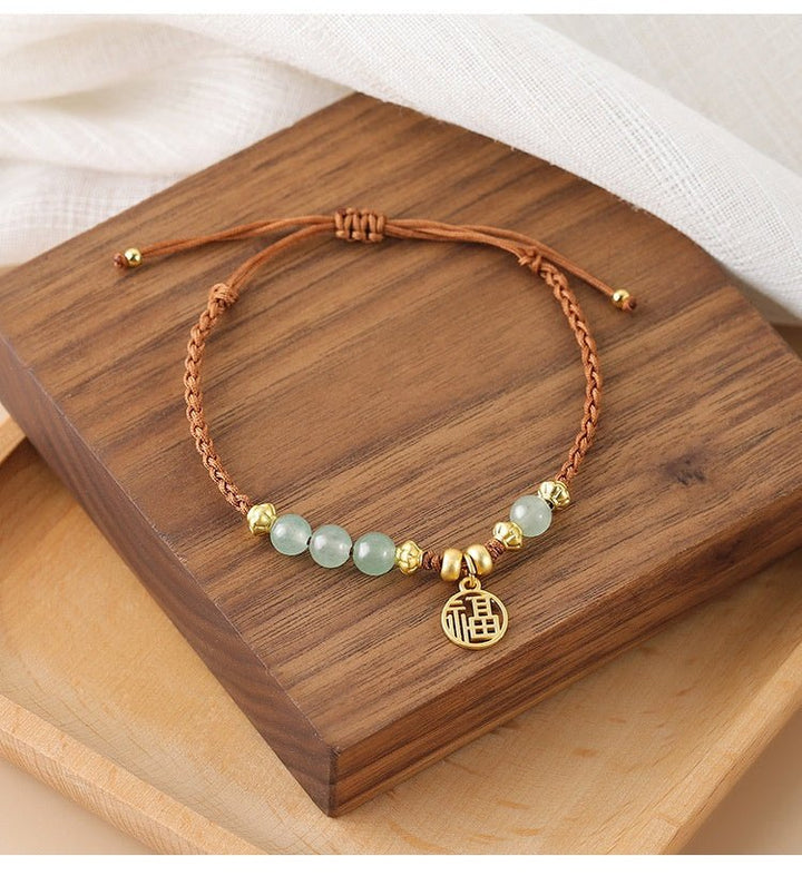 Fortune Lotus Telescopic Woven Bracelet – Adjustable Hand Strap Design for Modern Style – Bracelet for tags