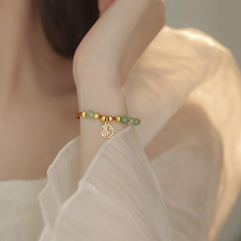 Fortune Lotus Telescopic Woven Bracelet – Adjustable Hand Strap Design for Modern Style – Bracelet for tags