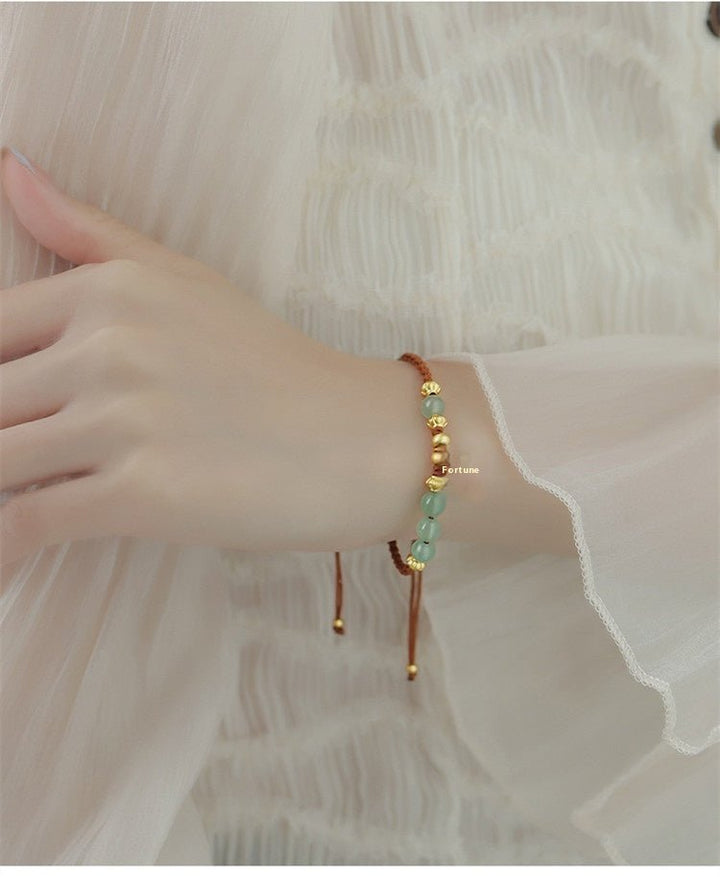 Fortune Lotus Telescopic Woven Bracelet – Adjustable Hand Strap Design for Modern Style – Bracelet for tags