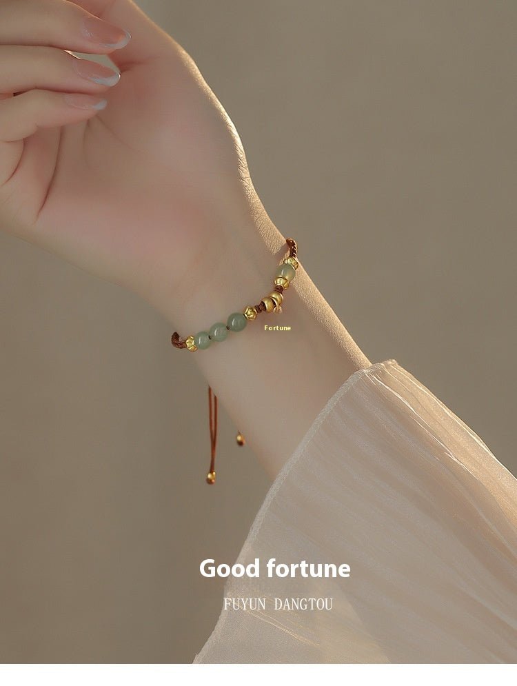 Fortune Lotus Telescopic Woven Bracelet – Adjustable Hand Strap Design for Modern Style – Bracelet for tags