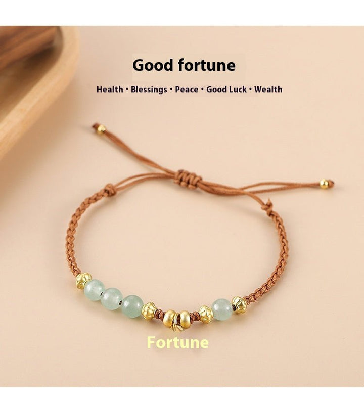 Fortune Lotus Telescopic Woven Bracelet – Adjustable Hand Strap Design for Modern Style – Bracelet for tags
