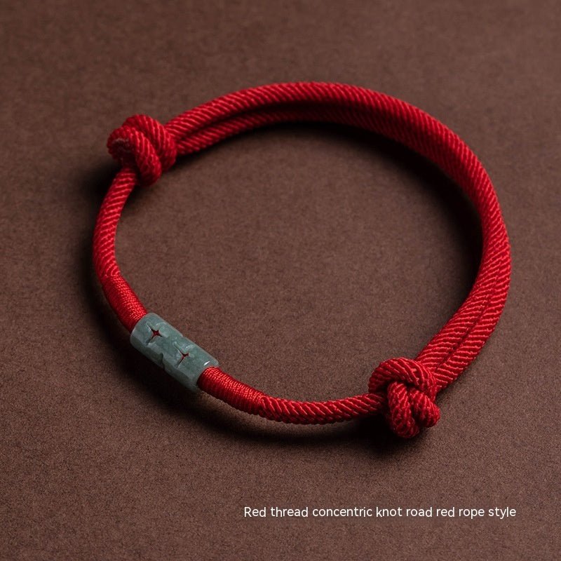 Fortune Lotus True Love Knot Red Rope Bracelet – Handmade Zodiac Year Design for Luck &amp; Protection – Bracelet for tags