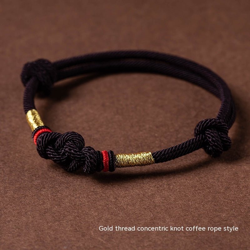 Fortune Lotus True Love Knot Red Rope Bracelet – Handmade Zodiac Year Design for Luck &amp; Protection – Bracelet for tags