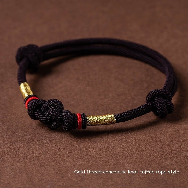 Fortune Lotus True Love Knot Red Rope Bracelet – Handmade Zodiac Year Design for Luck &amp; Protection – Bracelet for tags