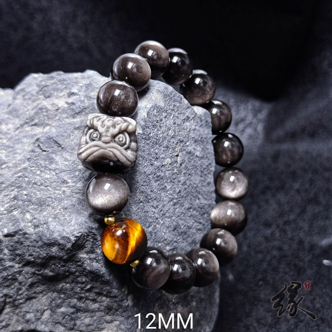 Fortune Lotus Women's Retro Easy Matching Natural Silver Stone Bracelet – Bracelet for tags